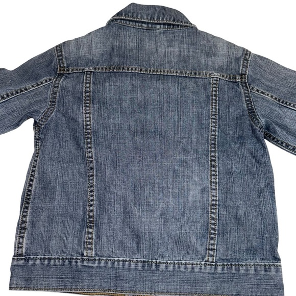 Baby Gap Kids Jean Jacket Trucker Blue Size 5 Years 2 Pocket 100% Cotton Faded - Picture 2 of 7